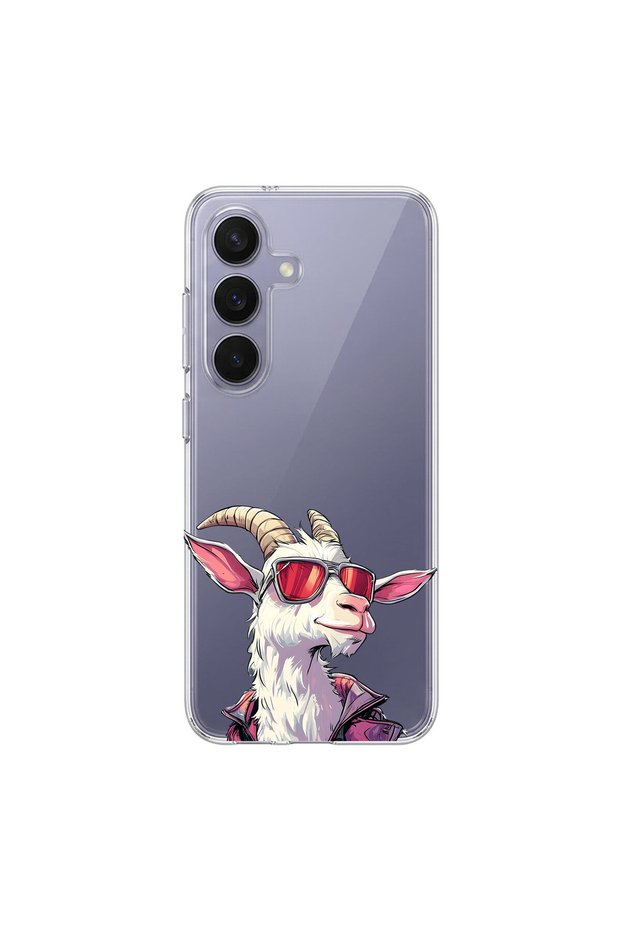 Cool Animal 5 Design Transparent Case Compatible with Samsung Galaxy S26
