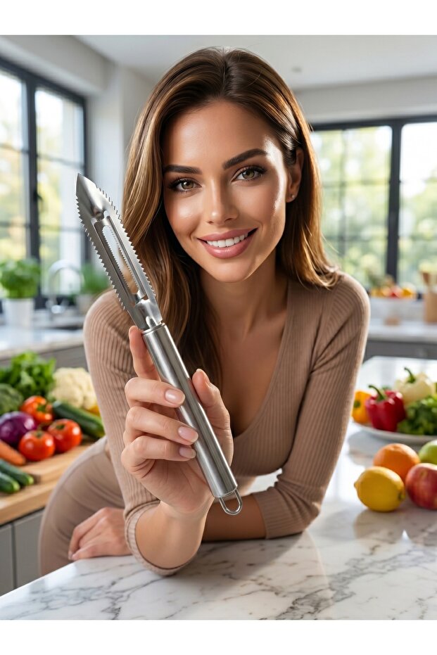 Side Peeler Vegetable Fruit Peeler Potato Carrot Peeling Peeler Apparatus Stainless Steel Practical Kitchen