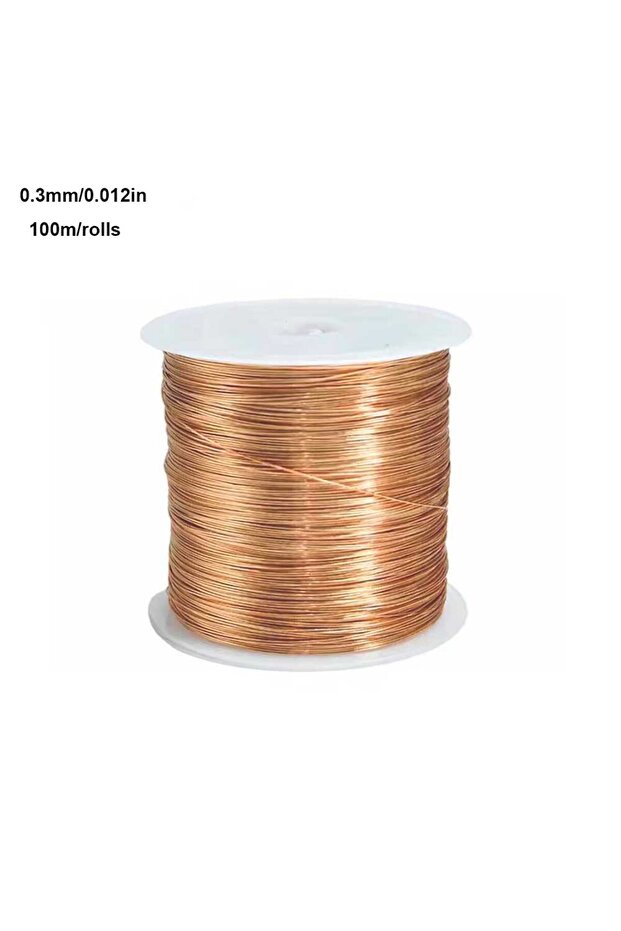 0.3mm 100m KC Golden 3 Colors Copper Electrical Wire 0.3-1.0mm 100g/m - Flexible Tarnish Resistant C