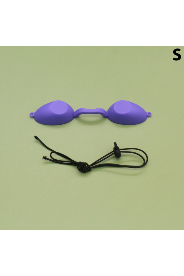 S Purple Silicone Protectve Eye Goggle For IPL Laser LED UV Lamp Treatment Flexible UV Eye Protectio