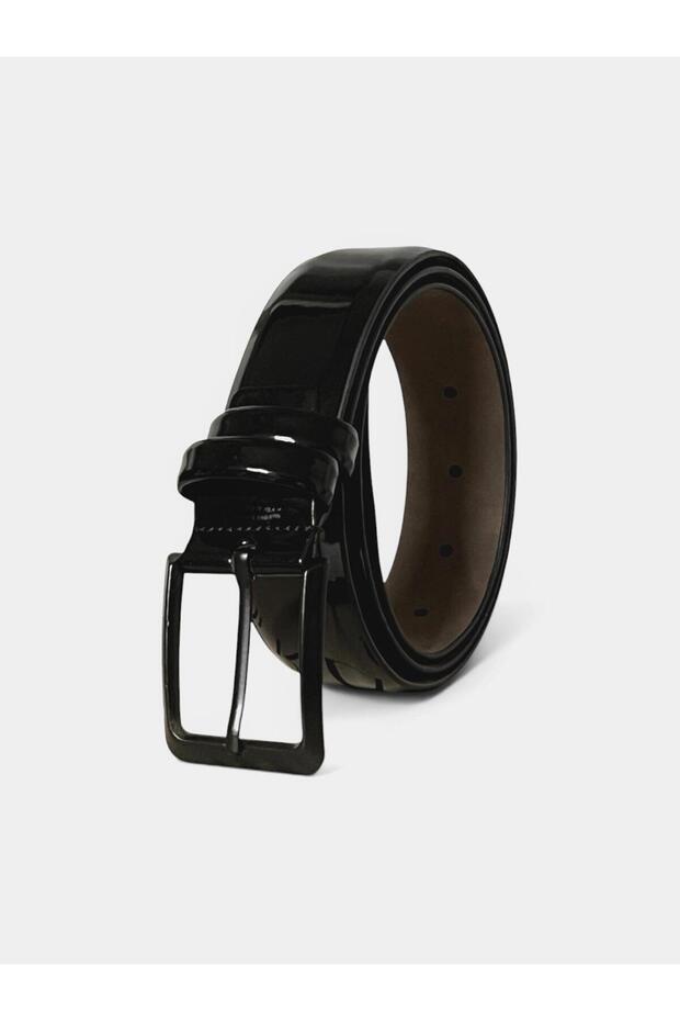 Premium Classic Belt - 3.5 cm Width - 6 Different Color Options (Patent Leather & Matte) - Unisex 100-135 cm Adjustable Screw Buckle Belt