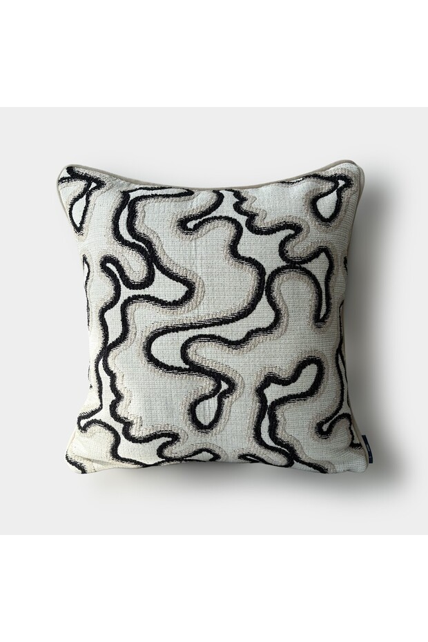 "Flow" Textured Patterned Cushion Cover - 45X45