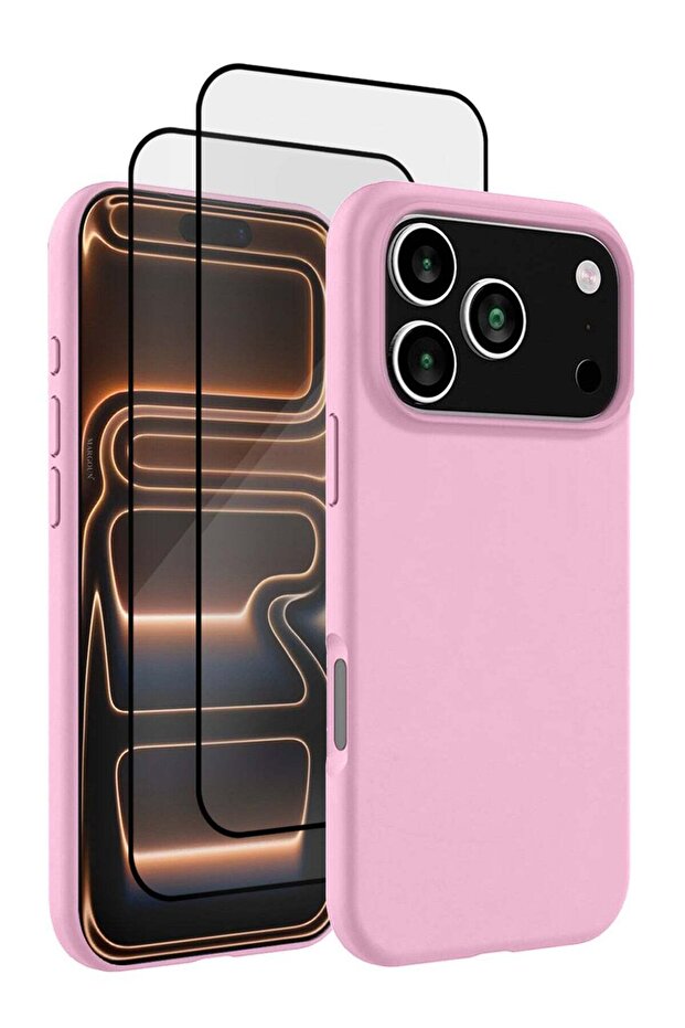 3 Packs Silicone Protective Phone Case for iPhone 17 Pro - Soft Anti-Scratch Microfiber Lining