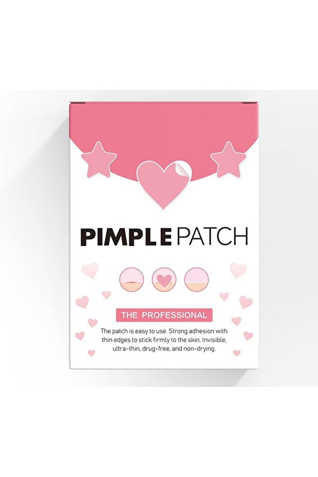 pink 40pcs Hydrocolloid Acne Patches - Absorb Pus & Oil, Reduce Redness, Invisible Fit for All-Day W