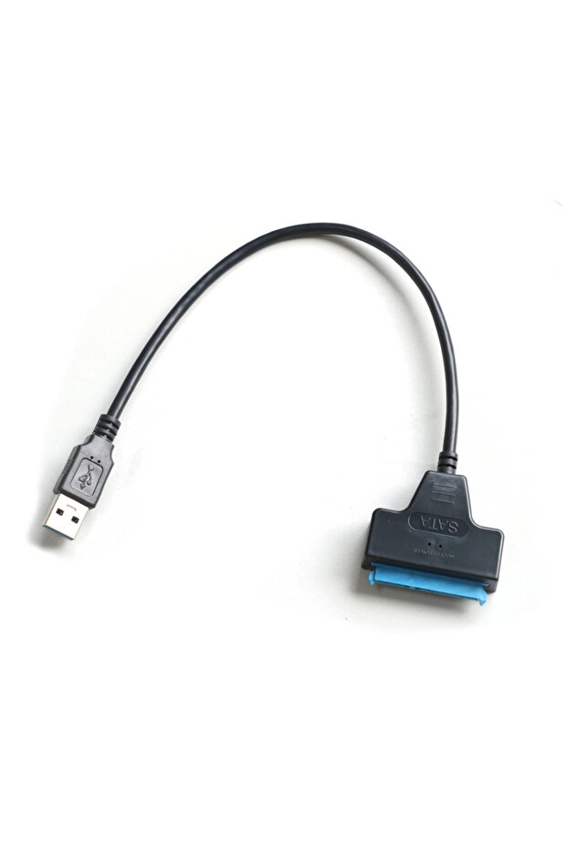 18CM Dark black Y-ABS 22 Pin SATA 3 HDD SSD External Hard Drive Adapter SATA To USB 3.0/Type-C/2 In