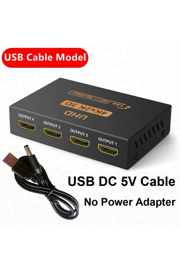 VM4-02 Power Cable MZX 4K X 2K 1 in 4 out HDMI-compatible Splitter KVM Switch UHD Video Switcher Cab
