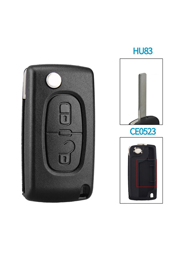 Model 2 KEYYOU 10pcs 2/3 Buttons Car key Case for Peugeot 207 307 308 407 607 807 For Citroen C2 C3