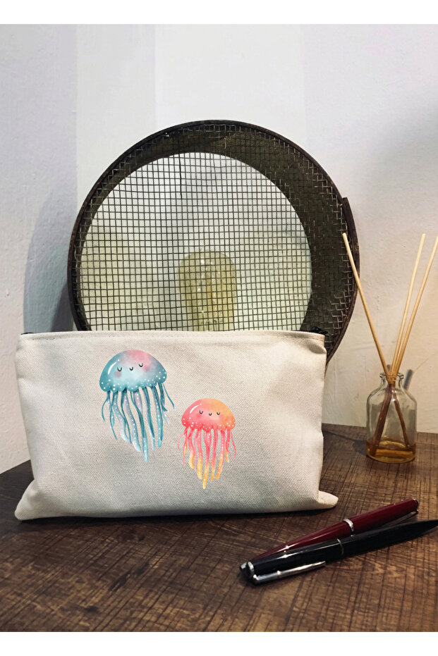 Makeup Bag, Pen Holder, Handbag, Printed Cloth Bag, Wallet, Patterned, Water-Repellent Fabric, Laminated