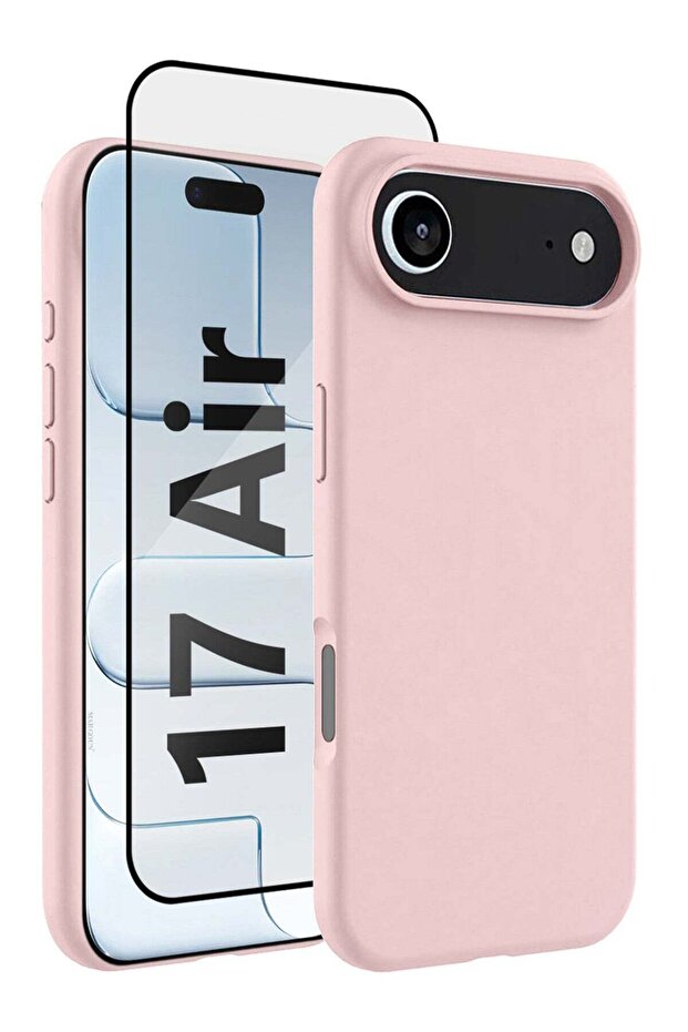 2Packs Liquid Silicone Protective Phone Case for iPhone 17 Air, Soft Anti-Scratch Microfiber Lining