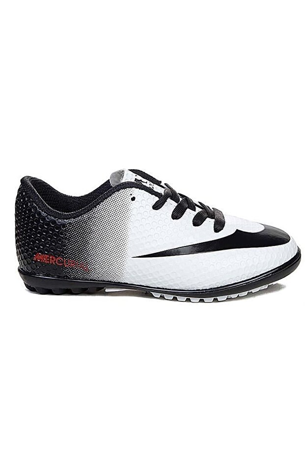 Wlk White Black Astroturf Boys' Football Shoes