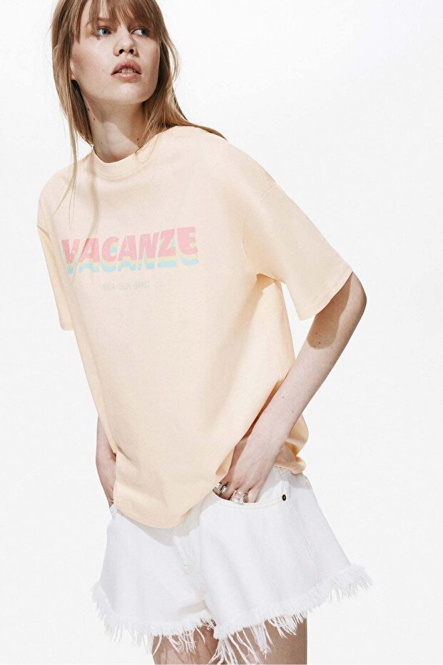 Oversized printed T-shirt