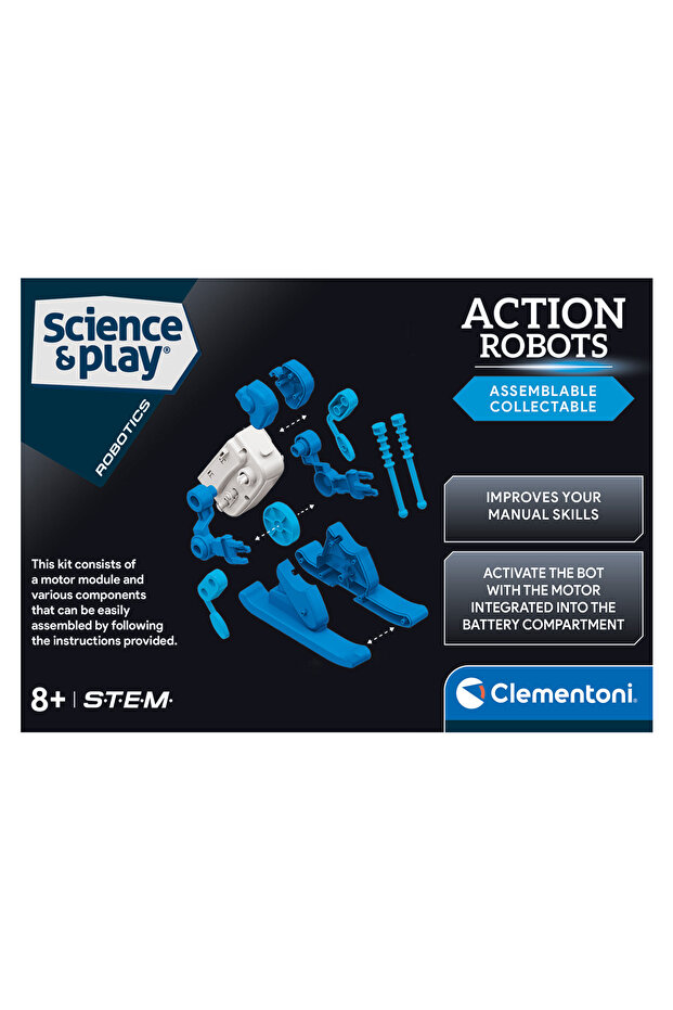 Kit de constructie, Clementoni, Science & Play, Robot Skier - 5