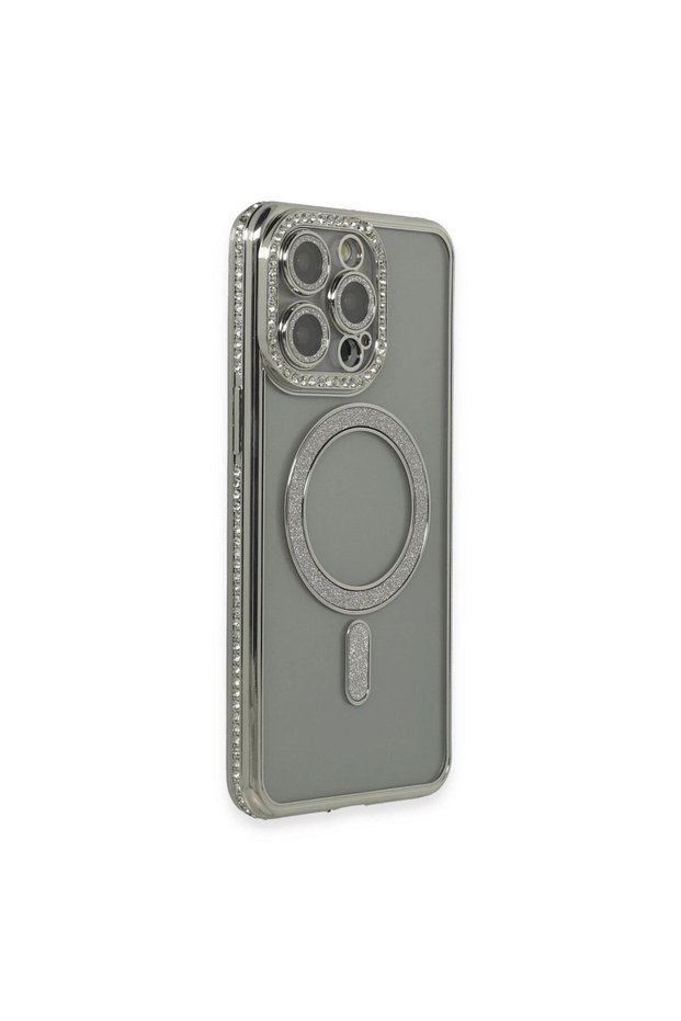 Apple iPhone 15 Pro Case Joke Silvery Magneticsafe Case - Gray