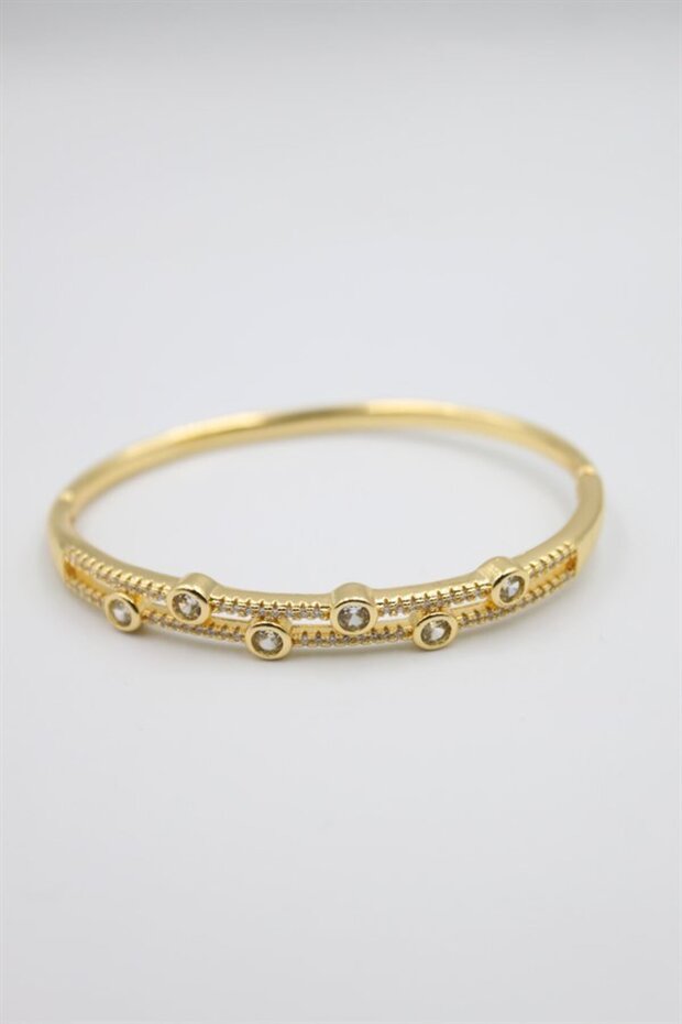 Glb-Stl41414 Stone Vip Bracelet - Gold