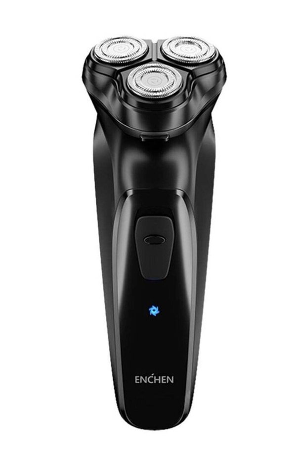 Electric Razor for Men, Rechargeable Rotary Shaver, Washable Shaving Head, USB Type-C Fast Charging, 3D Floating Head, Portable Travel Razor, Black