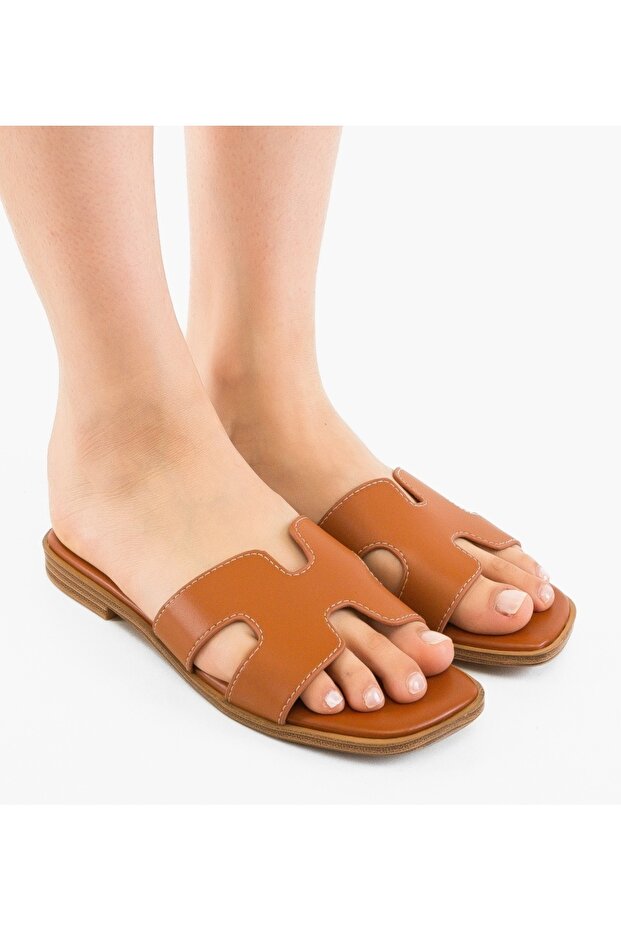 Papuci dama Merese Camel - 3