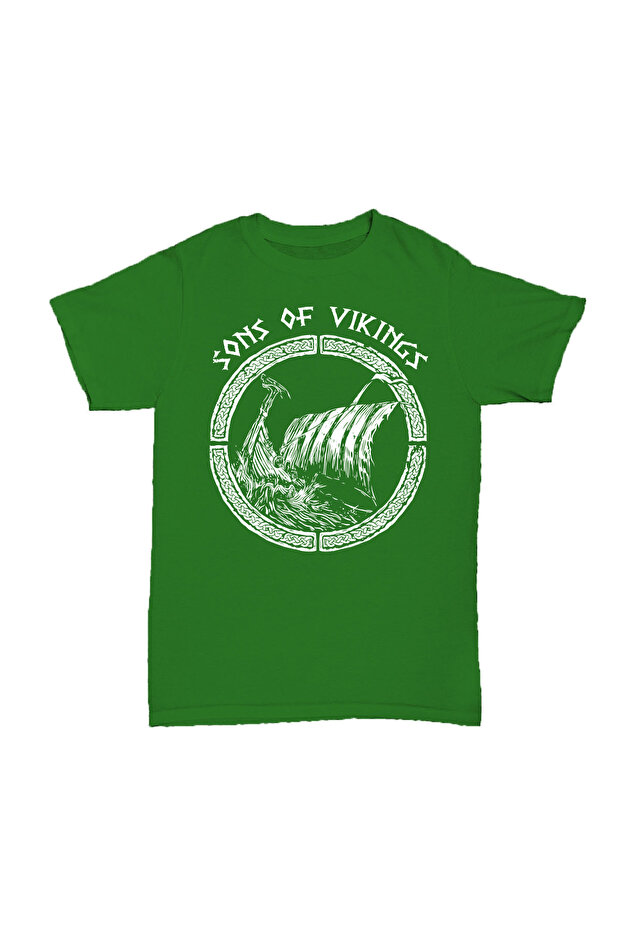 Sons of Vikings Printed Cotton T-Shirt