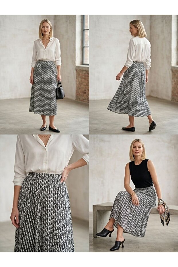 Printed Long Daily Skirt