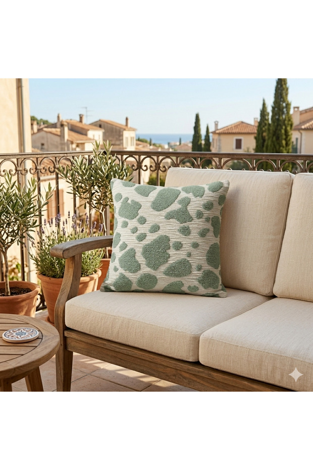 Premium Speckled Patterned Woven Cushion Cover Set of 2 - Bohemian Balcony and Sofa Cushion Cover