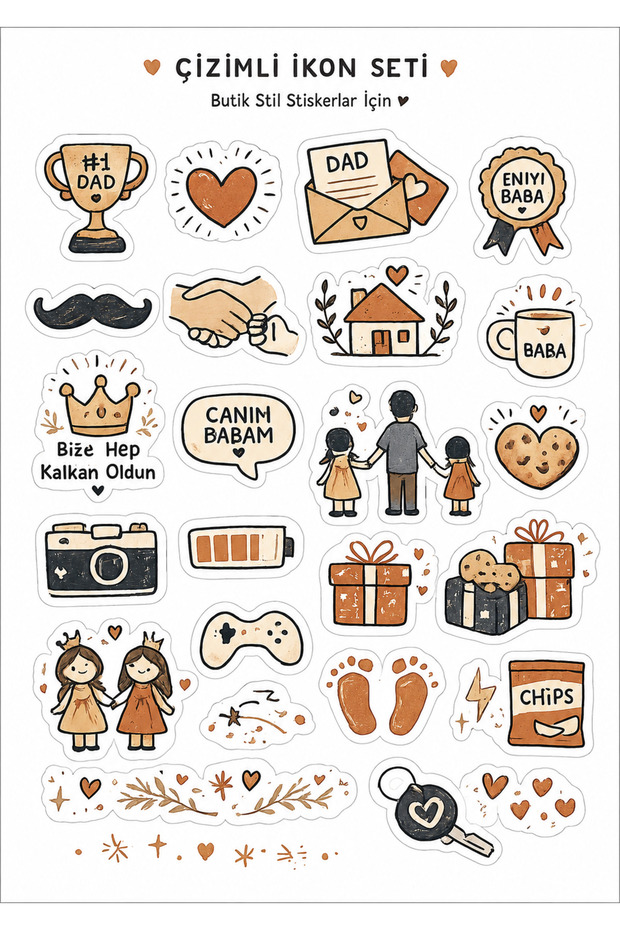 Babalar Günü’ne Özel Sticker Set