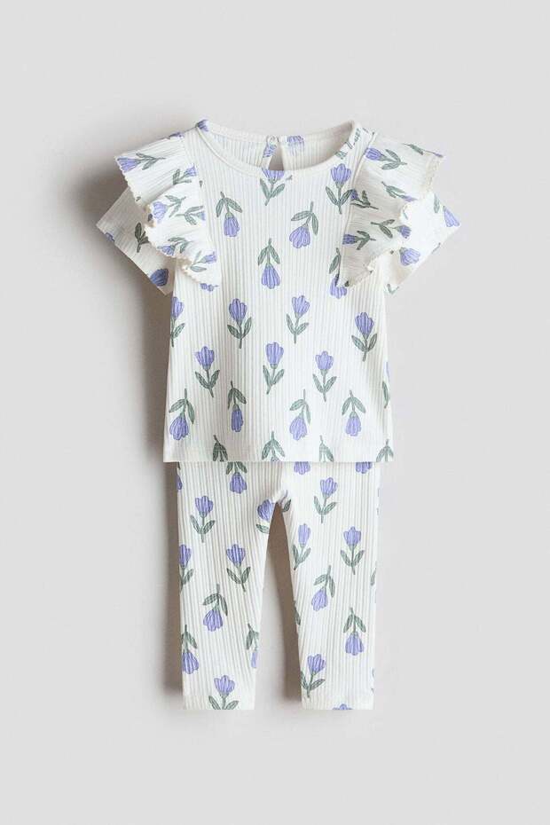 2-piece printed cotton set