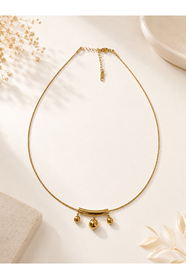 Gold Chain Model Steel Necklace