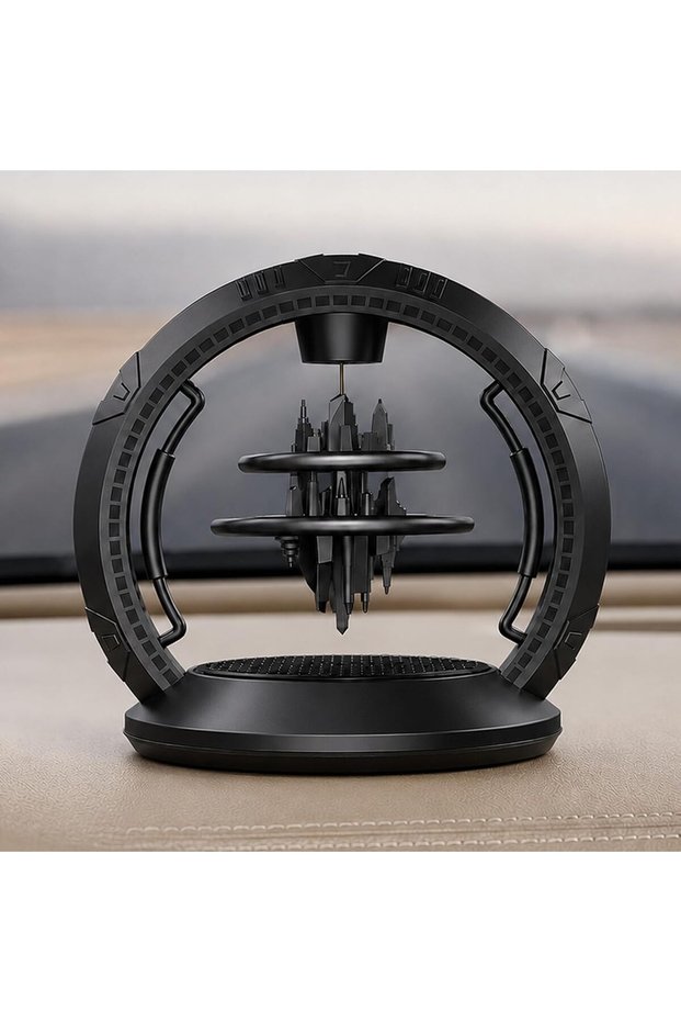 City of The Sky Air Freshener Solar Perfume, Rotatable Air Purifier Aromatherapy for Car Dashboard