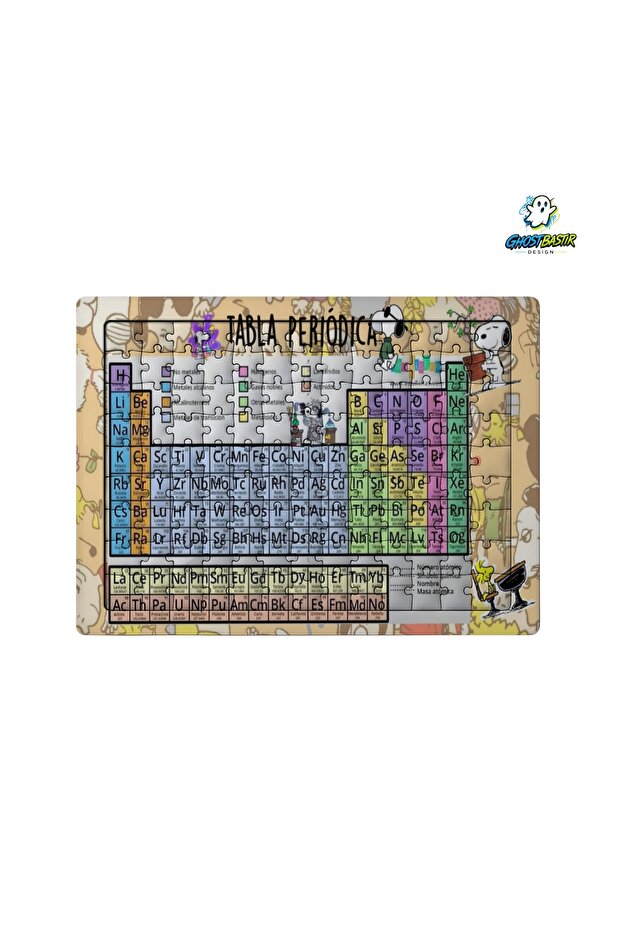 Educational Snoopy Periodic Table 99 Piece Standing Puzzle – Decorative Children's Puzzle 0108