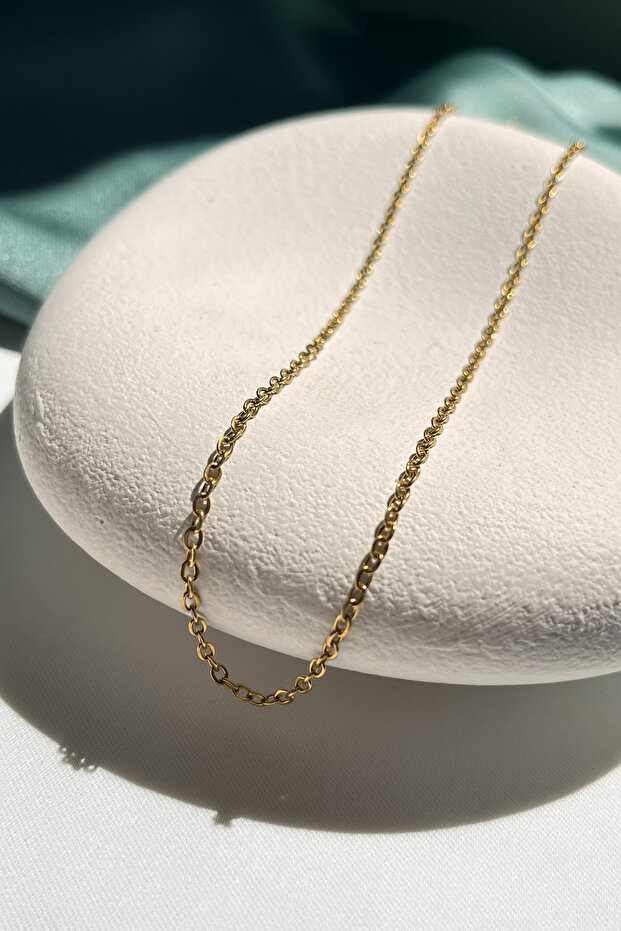 Steel Dodge Chain Necklace