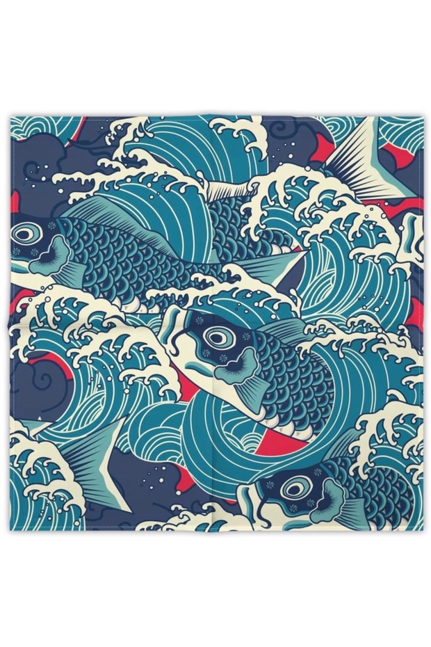 Japanese Design Neck Scarf