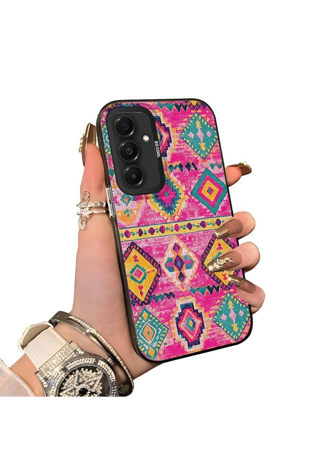 Samsung Galaxy A16 4G/5G Compatible Hard Acrylic Back Silicone Edge Lens Protection Case
