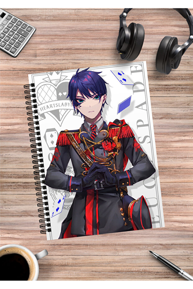 Twisted Wonderland Anime Spiral Notebook A5 (50 Sheets)
