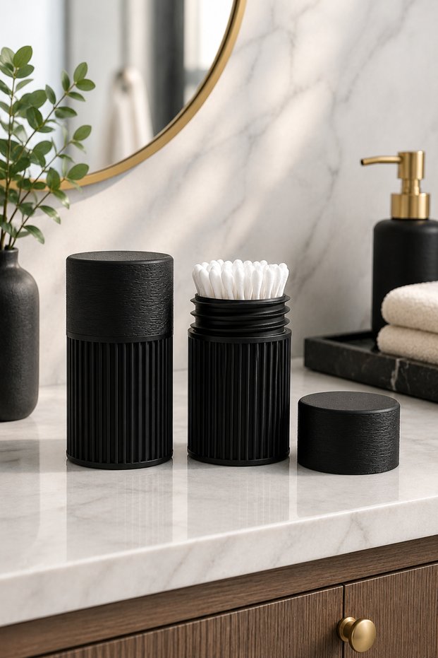 Cotton Swab Storage Box | Multi-Purpose Organizer | Bathroom and Makeup Organizer | 9 Color Options