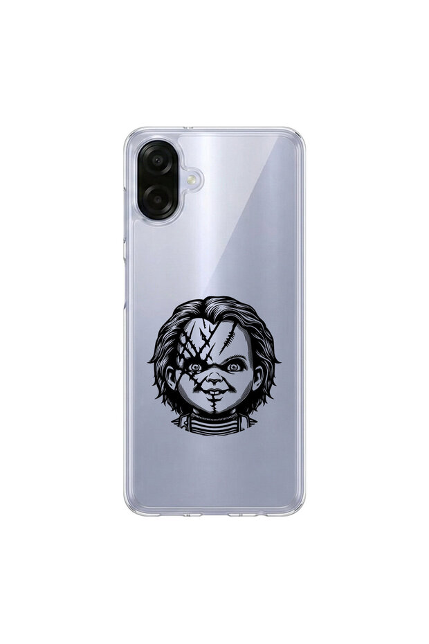 Samsung Galaxy A07 Compatible Horror 4 Design Transparent Case