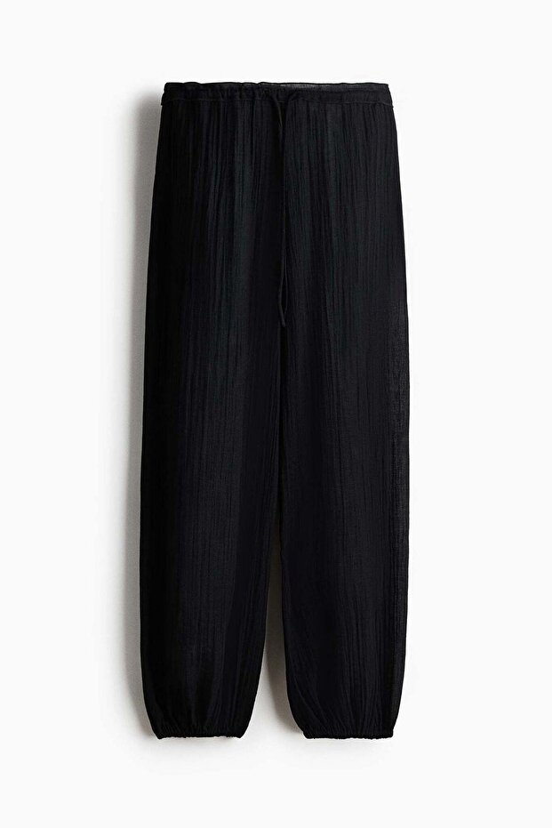 Balloon drawstring trousers - 1
