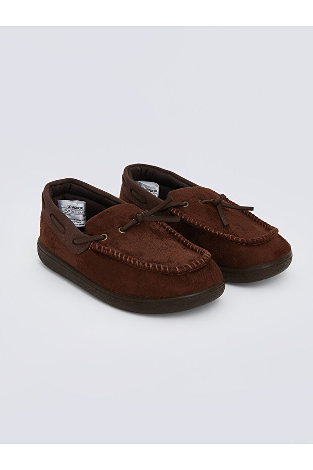 Brown Suede Look Boys' Loafer