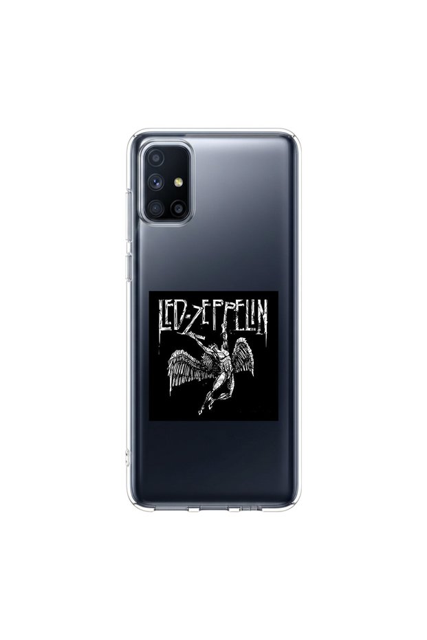 Samsung Galaxy M51 Compatible Metal 6 Design Transparent Case