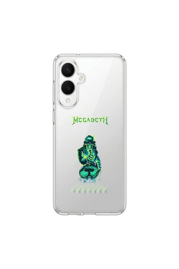 Samsung Galaxy S25 Edge Compatible Metal 7 Design Transparent Case