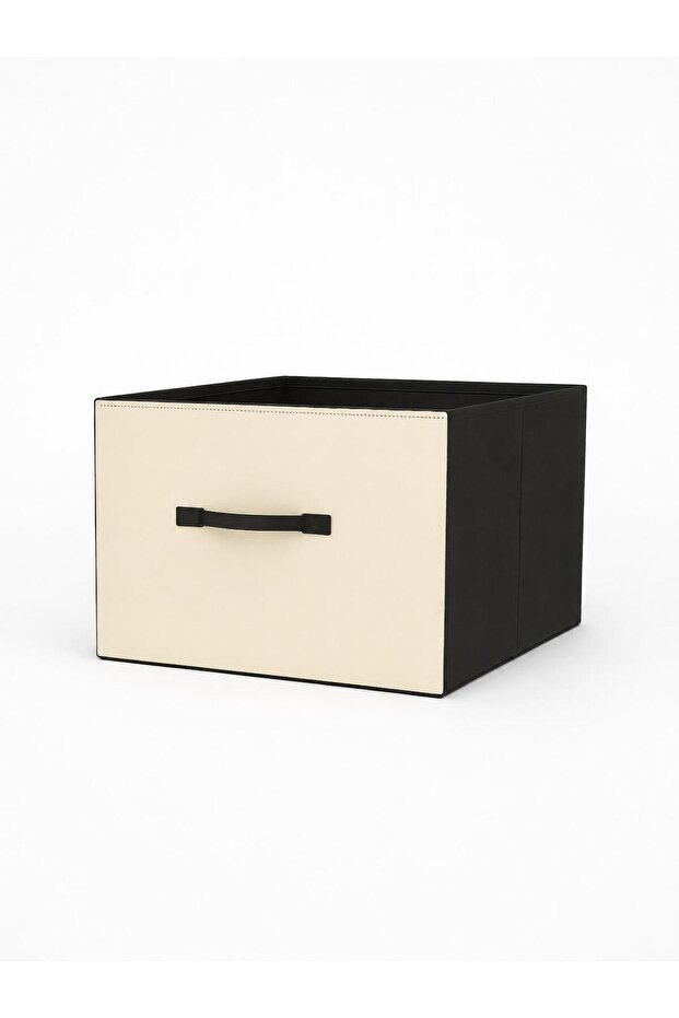 Fabric Storage Box with Handle Organizer Basket Single