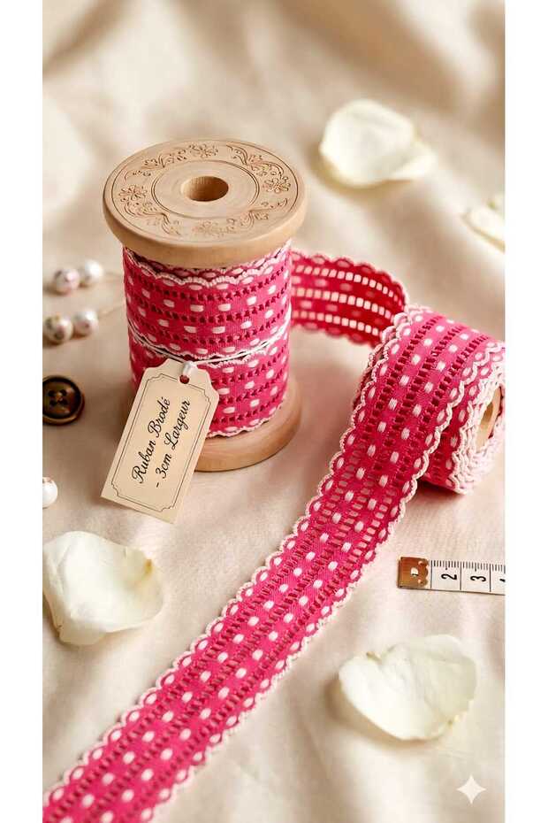 French Scallop Ribbon -30Mm -25Meters