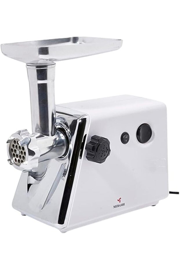 Premium Meat Grinder - Full Copper Motor, White | Stainless Steel Blade, Reversible Function ME-MG1001PW