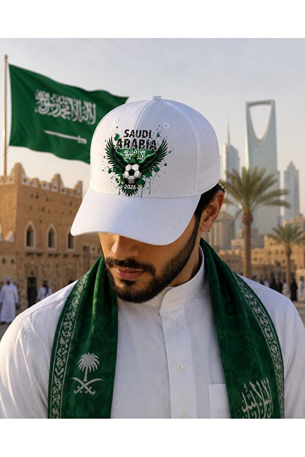 قبعة مطبوعة للجنسين لكأس العالم 2026 في المملكة العربية السعودية