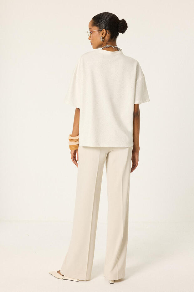 Silvery Basic Tshirt - 4