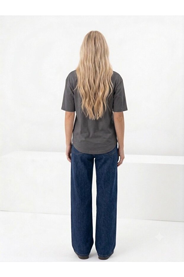 Plain Oversize Tshirt Anthracite - 2