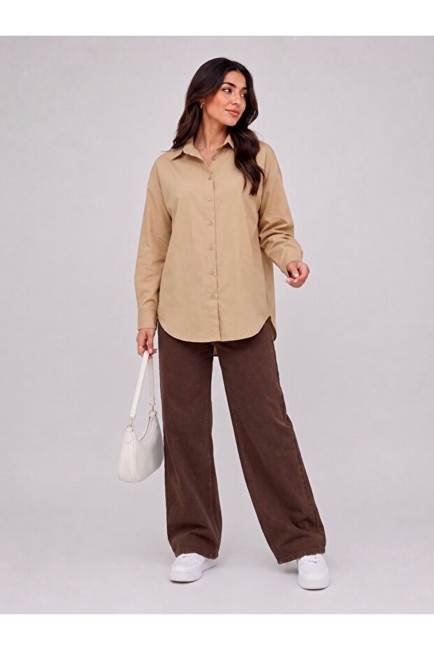 Oversize Basic Plain Shirt
