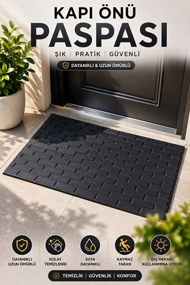 Door Mat 75X45 cm Non-Slip Base Washable Multi-Purpose Outdoor Mat