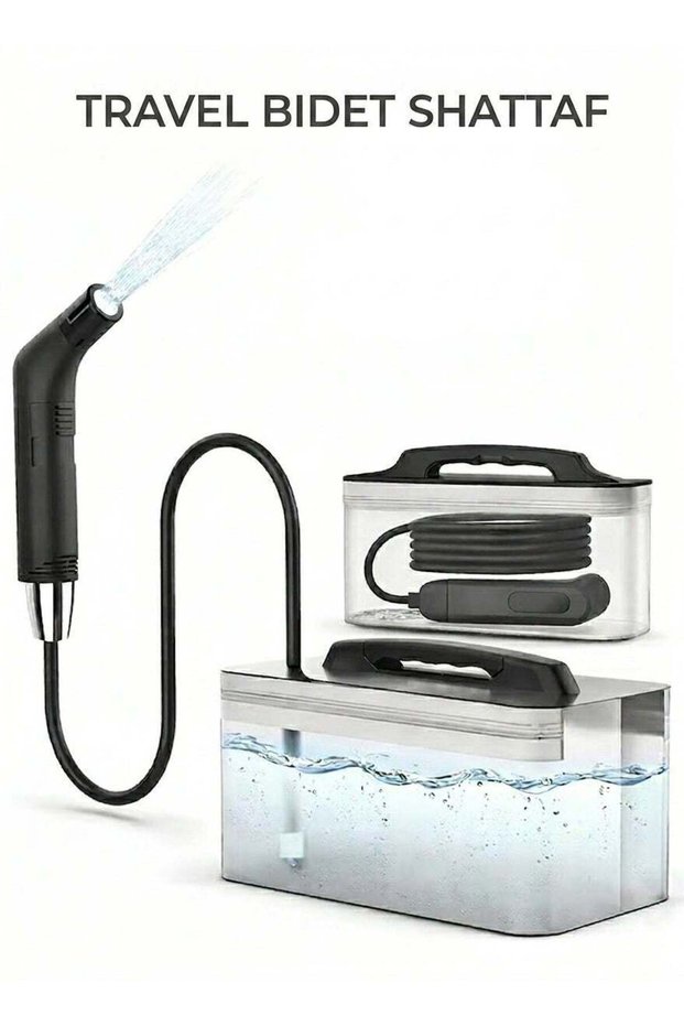Portable Travel Bidet Shattaf Sprayer with 2.3L Water Tank – Handheld Muslim Toilet Bidet