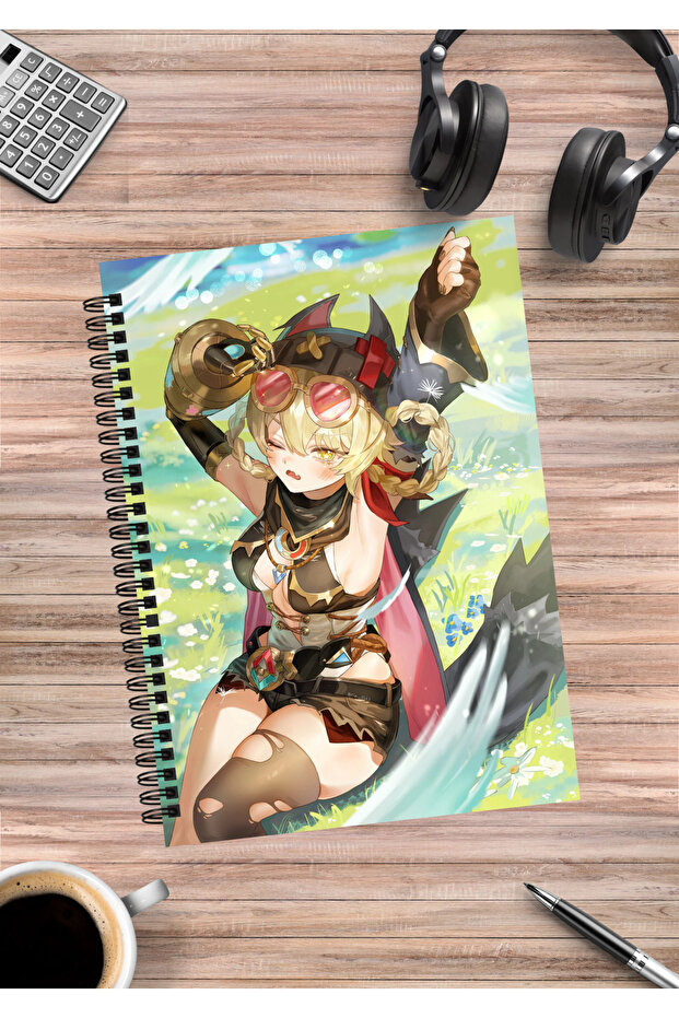Genshin Impact Anime Spiral Notebook A5 (50 Sheets)