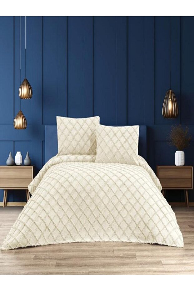 Cotton Double 3-Piece 240X260 Bedspread with 2 Pillowcases