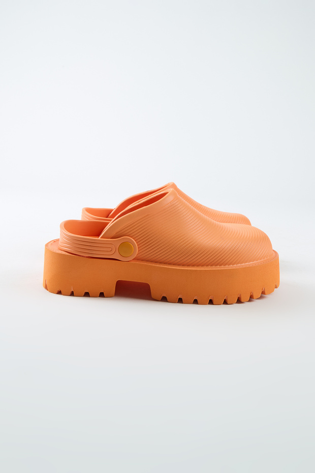 Paulo Women's Eva Strap Orange Slippers